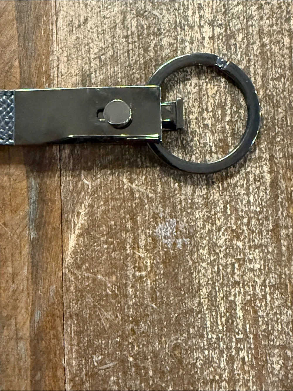 Dolce & Gabbana Leather Logo Keyring Keychain Made in Italy GUC